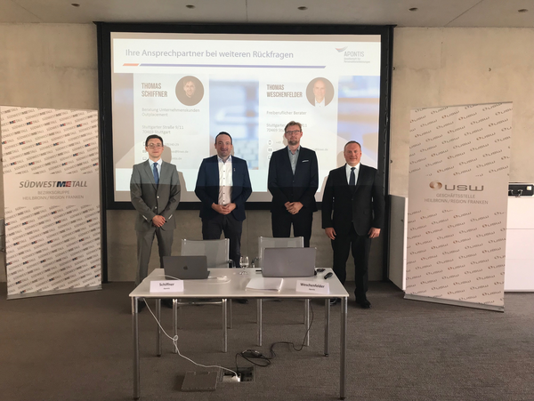 Die Referenten beim jährlichen Business Frühstück, HR-Dialog in Heilbronn